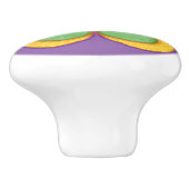 Flowers Polkadots Keramische Knop (Zijkant)