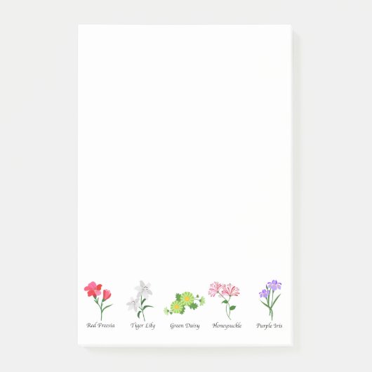 Flowers Post-it Notes (Voorkant)