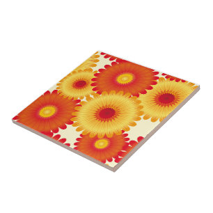 Flowers Print Tegel Tegeltje