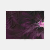 Flowers | Purple Daisy Fleece Deken (Voorkant (Horizontaal))