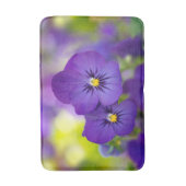 Flowers | Purple Pansies Badmat (Voorkant Verticaal)