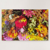 Flowers Puzzle Personalize Gift Difficult Legpuzzel (Horizontaal)