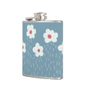 Flowers Raining Springtime Blue Gloomy Fun Heupfles (Links)
