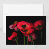 Flowers | Red Poppies Bedankkaart (Voorkant / Achterkant)