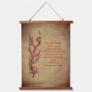 Flowers Reiki voor vandaag Inspirerend Hangend Wandkleed