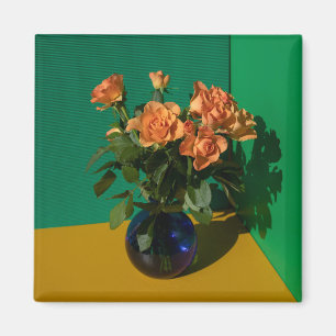 Flowers   Roses in Vase Magneet
