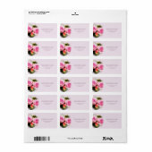 Flowers Rozen Modern Design Floral Art Address Etiket (Full Sheet)