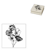   Flowers Rubber Stamp Rubberstempel (Gestempeld)