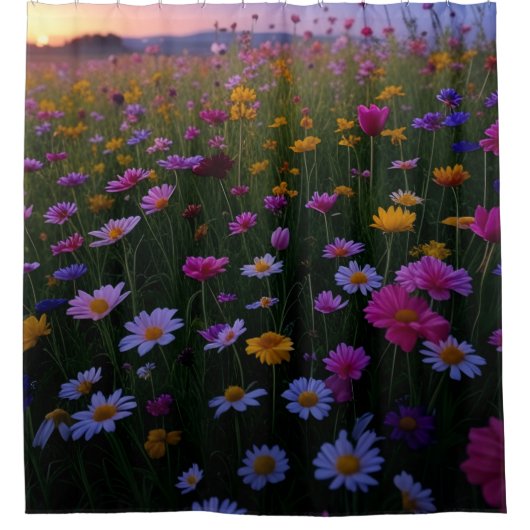 Flowers Shower Curtain Douchegordijn (Voorkant)