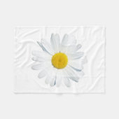 Flowers | Single Daisy Fleece Deken (Voorkant (Horizontaal))
