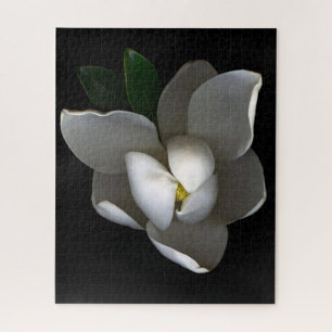 Flowers Single White Magnolia Blossom Legpuzzel