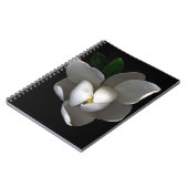Flowers Single White Magnolia Blossom Notitieboek (Linkerzijde)