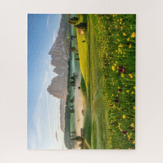 Flowers | Spring Alpe di Siusi Langkofel Legpuzzel (Verticaal)