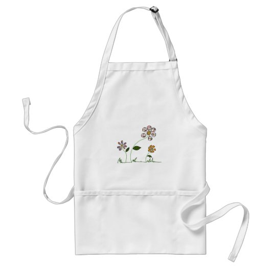 Flowers Standaard Schort (Voorkant)