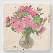 Flowers Stone Onderzetter (Voorkant)