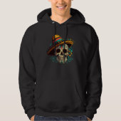 Flowers Sugar Skull Cinco De mayo Mexican Dia de L Hoodie (Voorkant)