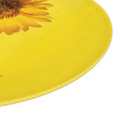 Flowers Sunflower on Yellow Snijplank (Hoek)