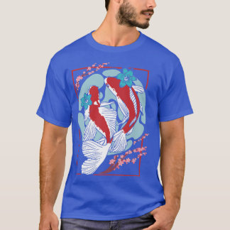 Flowers Taisho Sanke Koi Fish Nishikigoi Sakura Ko T-shirt