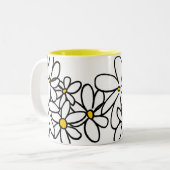 Flowers Tweekleurige Koffiemok (Voorkant links)