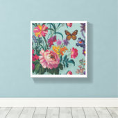 Flowers Wallart Canvas Afdruk (Insitu (Houten vloer))
