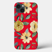 Flowers  Waterverf Cute Case-Mate iPhone Case (Achterkant)