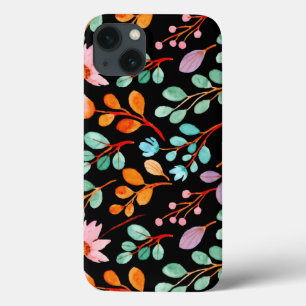 Flowers  Waterverf Trendy iPhone 13 Hoesje