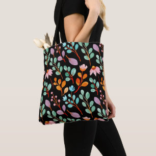 Flowers Waterverf Trendy Draagtas