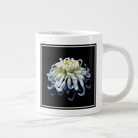 Flowers White Chrysanthemum Extra Grote Beker (Rechts)