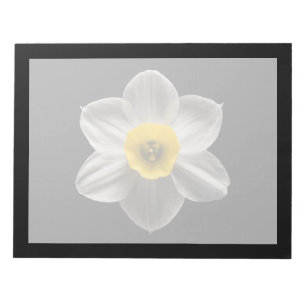 Flowers White Daffodil Flower Notitieblok