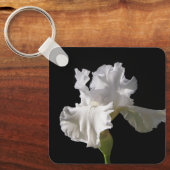 Flowers | White Iris Sleutelhanger (Voorkant)