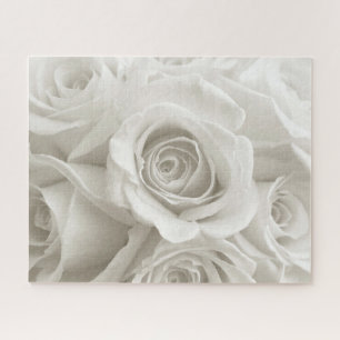 Flowers White Roses Legpuzzel
