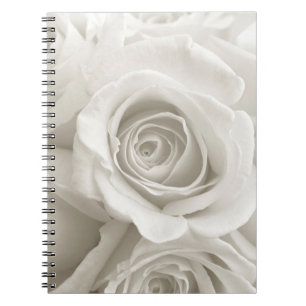Flowers White Roses Notitieboek