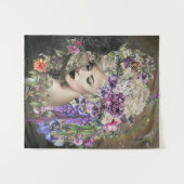 Flowers Woman Wandkleed (Voorkant (horizontaal))