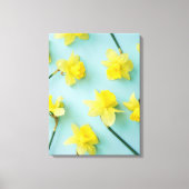 Flowers | Yellow Daffodils Canvas Afdruk (Voorkant)