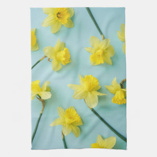 Flowers Yellow Daffodils Theedoek