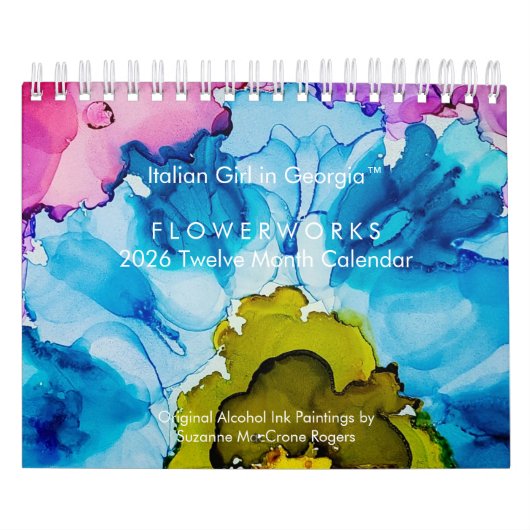 Flowerworks - 2026 Twaalf Maanden Kunstkalender Kalender (Hoes)