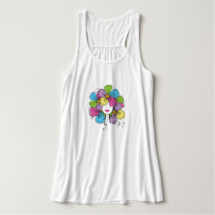 Flowery Girl Femme Flowy Racerback Débardeur