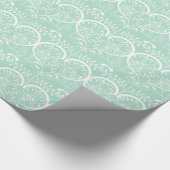 Flowery Hearts Wedding Cadeaupapier (Hoek)