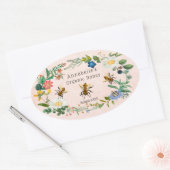 Flowery Honey Label Personalize (Envelop)