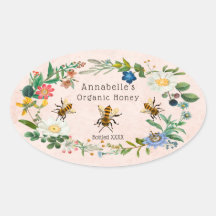 Flowery Honey Label Personalize