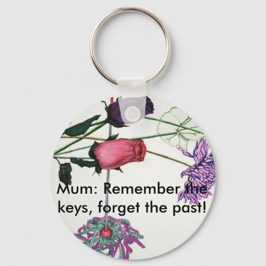 Flowery keyring voor mums sleutelhanger (Voorkant)