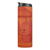 Flowery Pink Brains Thermosbeker (Geroteerd rechts)