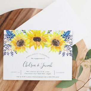 Flowfields Engagement Party Invitation