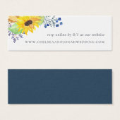 Flowfields Site Mariage Cartes RSVP (Devant & derrière)