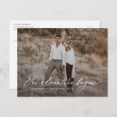 Flowing Adventure Save the Date Briefkaart (Voorkant / Achterkant)