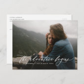 Flowing Adventure Save the Date Briefkaart (Voorkant / Achterkant)