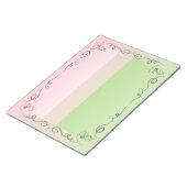 Flowing Beauty pioenroos groot Notitieblok (Schuin)