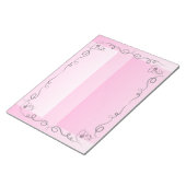 Flowing Beauty Rose Large Notepad Notitieblok (Schuin)