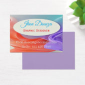 Flowing Gradient Waves with Center Frame, Business (Bureau)