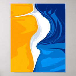 Flowing Harmony of Warmth and Depth Poster
